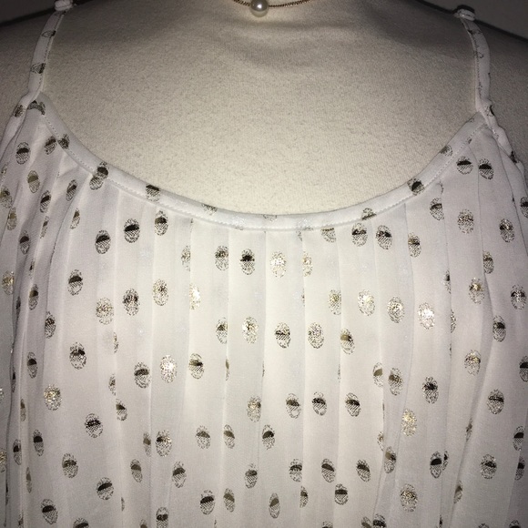 Costa Blanca White w/ Gold Dot Tank Top Medium - Picture 5 of 8